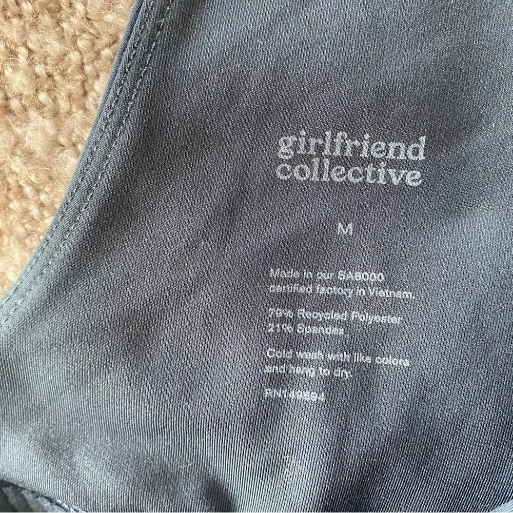 Girlfriend Collective Bike Unitard in Midnight Navy M